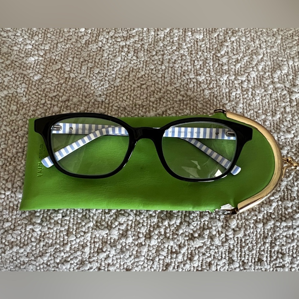 Kate Spade New York Black Kya Readers +2.00 Eyeglasses